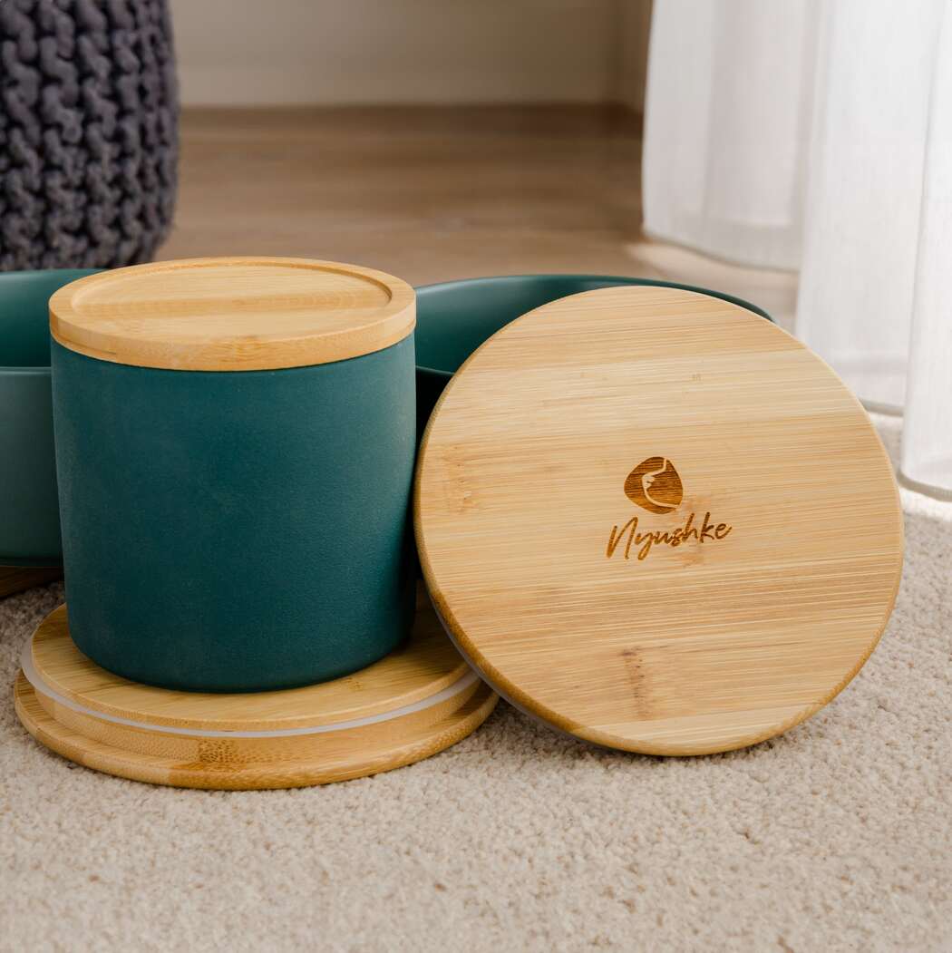 Posudica za poslastice Matte Green 530ml - Image 3